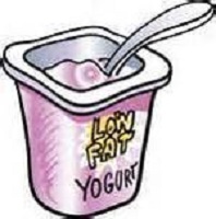 Prodotti yogurt sul mercato